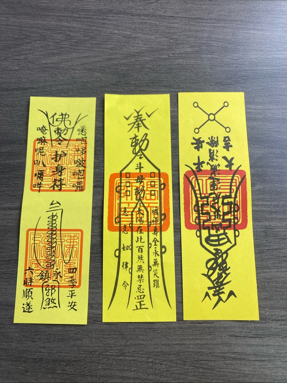 Othr Yellow Taoist Prayer Papers Set